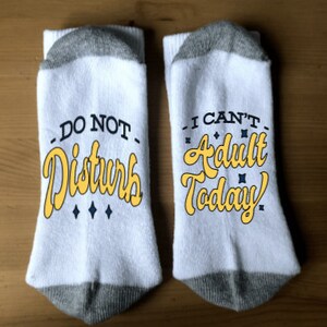 6 Designs Novelty Socks if you can read this.... image 6