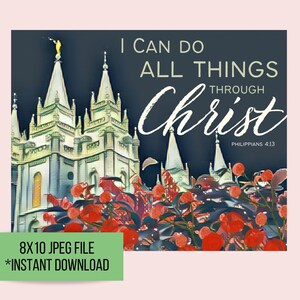 LDS Temple Youth Theme 2023 I Can Do All Things