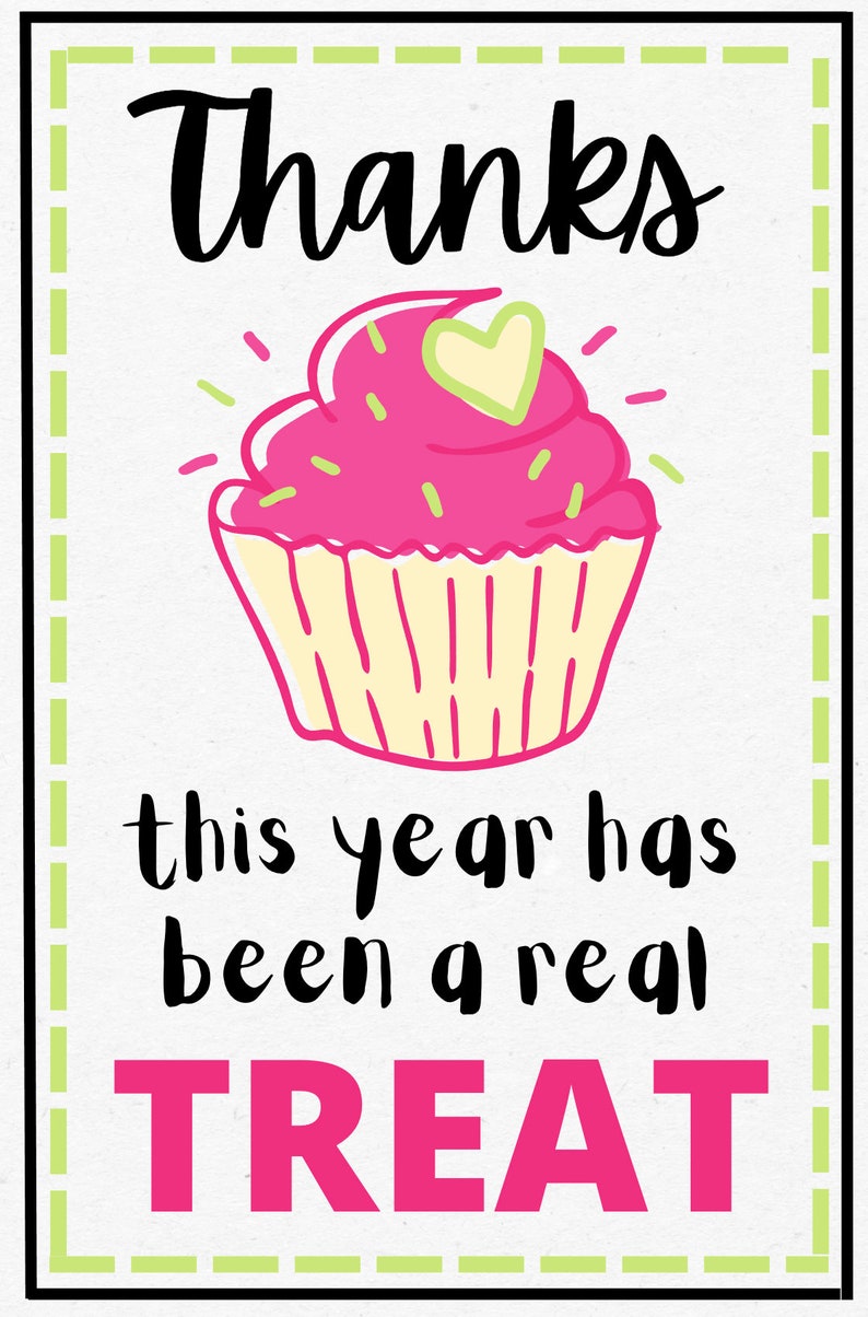 Teacher Appreciation Printable Thank You Cards - Etsy