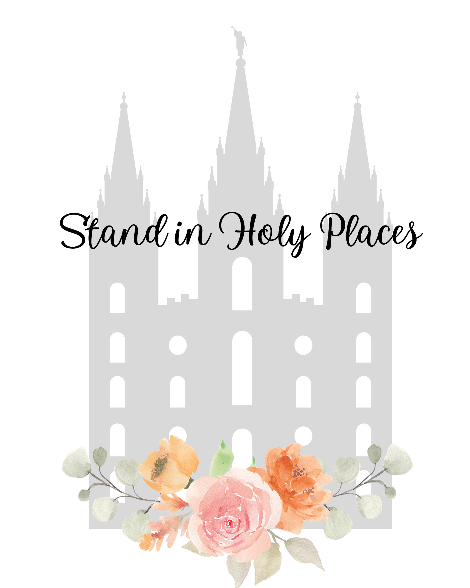 Printable Stand in Holy Places LDS Temple - Etsy