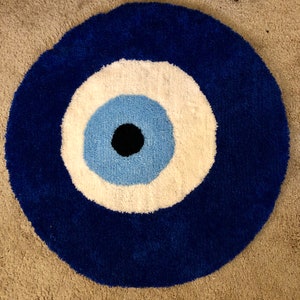 Evil eye rug
