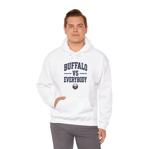 Buffalo vs Everybody Hoodie | Frozen Revenge Tour Hockey Pullover image 6