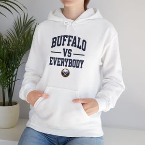 Buffalo vs Everybody Hoodie | Frozen Revenge Tour Hockey Pullover image 8