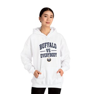 Buffalo vs Everybody Hoodie | Frozen Revenge Tour Hockey Pullover image 4