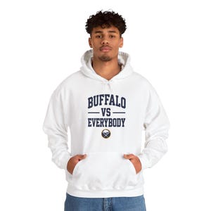 Buffalo vs Everybody Hoodie | Frozen Revenge Tour Hockey Pullover image 5