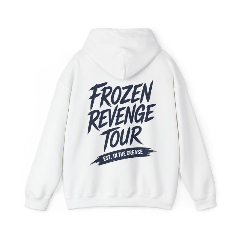 Buffalo vs Everybody Hoodie | Frozen Revenge Tour Hockey Pullover image 3
