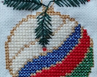 Weihnachtskarte Kreuzstichmuster