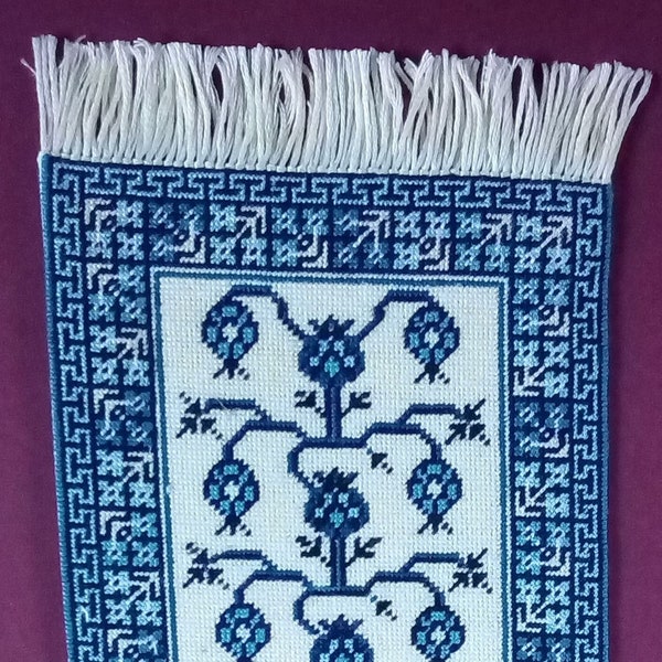 Miniature Dollhouse Carpet Pattern East Turkestan