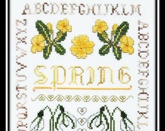 Spring  Sampler Cross Stitch