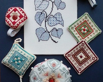 Cross Stitch School Lesson 2: Blackwork Biscornu & Pincushion Projects