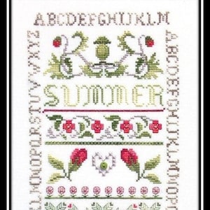 Summer Sampler cross stitch pattern