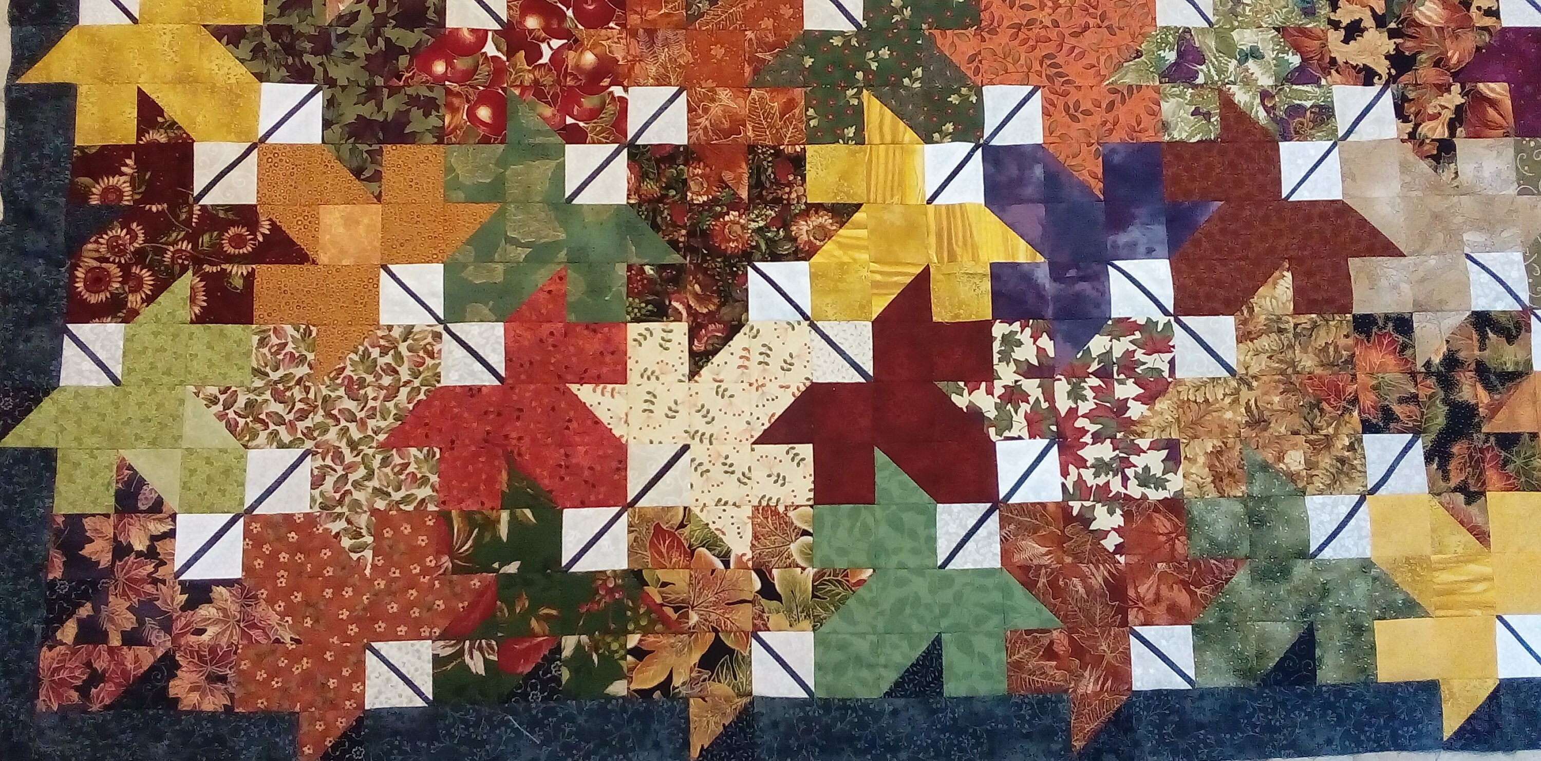 Fallen Leaves Scrappy Quilt Pattern - Etsy
