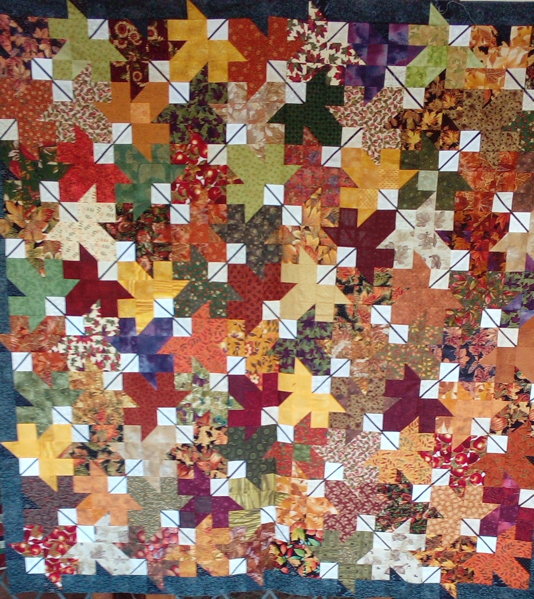 Fallen Leaves Scrappy Quilt Pattern - Etsy