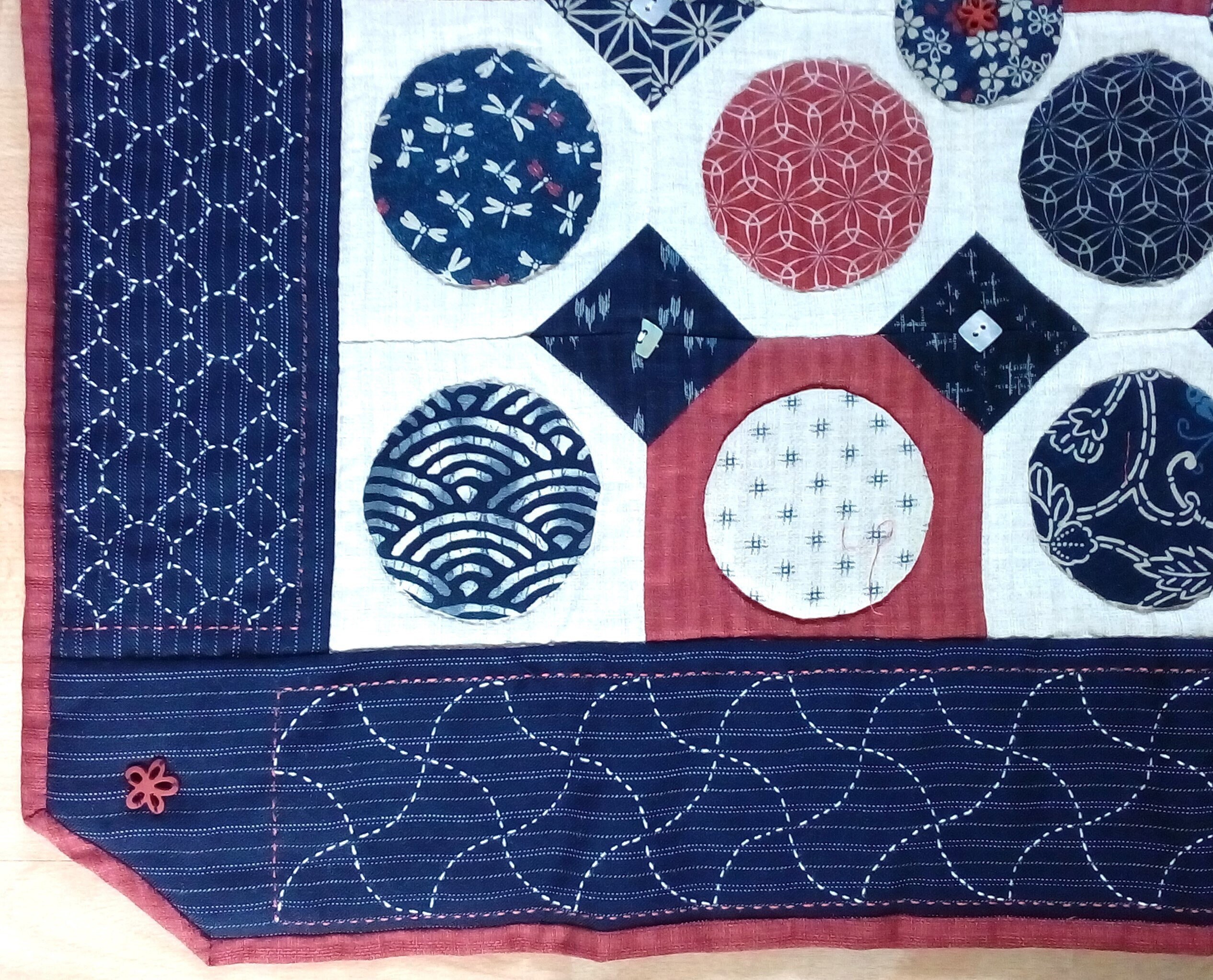 Japanese Sashiko Charm Quilt PDF