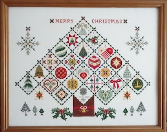 Weihnachtsbaum Advent Kreuzstichbild