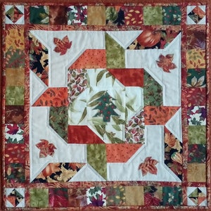 Autumn Leaf and Christmas Tree Table Centre