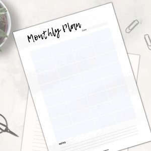 Printable Plannera4 Letter Sizeprint at Home Daily Weekly | Etsy