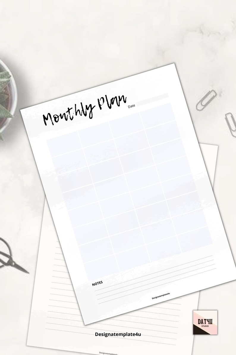 Printable Plannera4 Letter Sizeprint at Home Daily Weekly | Etsy