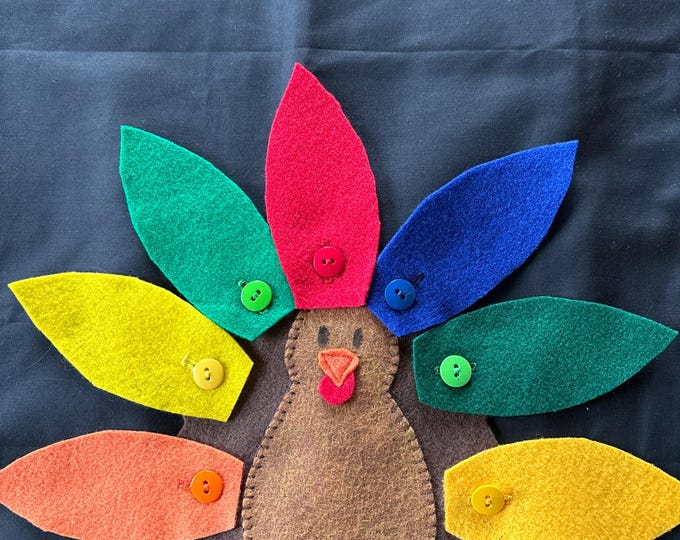 Montessori Turkey Button Practice - Etsy