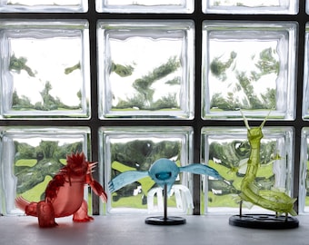 Gen 3 Legendary Pokemon | Groudon | Kyogre | Rayquaza | 3D Printed | Translucent resin
