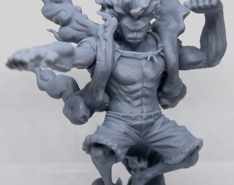 Luffy Gear 4 Snake Man | Ready to Paint | 3D Printed