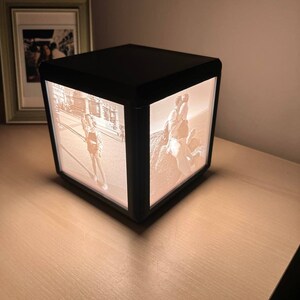 Benutzerdefinierter Lithophan-Würfel | Würfel mit Lithophanen | 3D-gedruckt