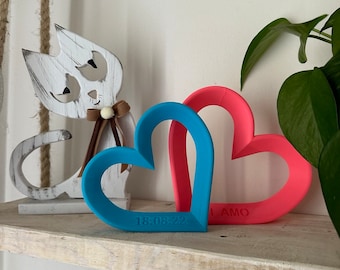 3D Printed Custom Heart | Couple Heart