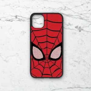 Coque pour portable Tom Holland Spiderman | Coque de portable super-héros | Produits dérivés d'émissions de télévision | Produits dérivés de bandes dessinées | Cadeau personnalisé