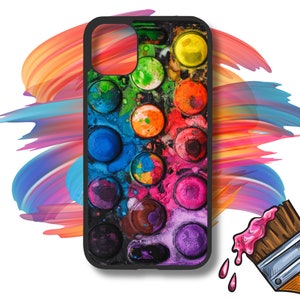 Watercolor Palette Phone Case for iPhone | Artist | Paint Lovers Gift | Personalized Gift