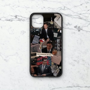 Chuck Bass Aesthetic Gossip Girl Collage-telefoonhoesje | Tv-showmerchandise | Upper East Side | Gepersonaliseerde cadeau |