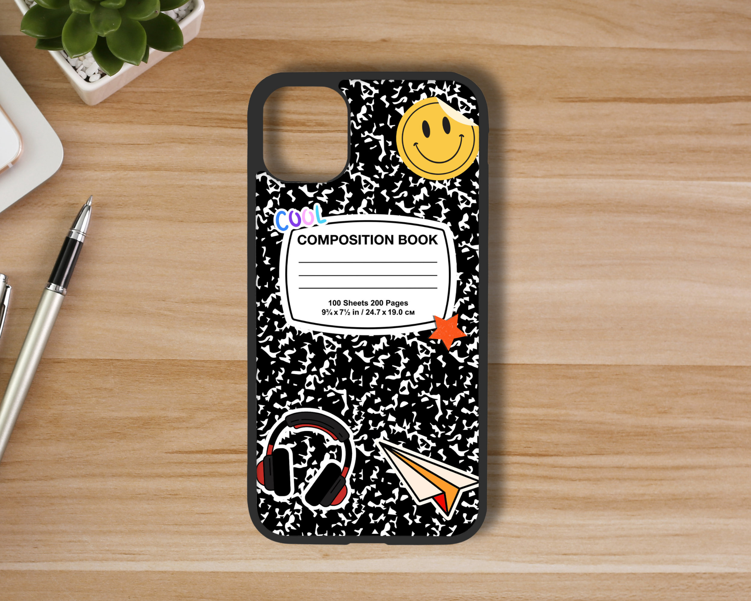 Composition Notebook Designed Phone Case (with & Without Stickers) |  Personalized Gift | Nostalgic Gift |retro Phone Case | iPhone Case - Etsy