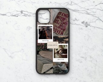 It Ends With Us Phone Case | Aesthetic Collage Cover | Colleen Hoover | Lily Bloom | Personalized Gift |
