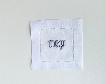 Hand Embroidered Taylor Swift Cocktail Napkins