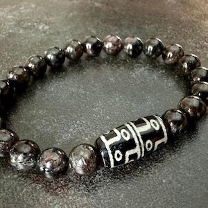 Dzi stone 12 eyes, amulet of self-confidence, gemstones, Dzi jewelry beads, bracelets, pearl bracelet, pearl bracelets, bracelets