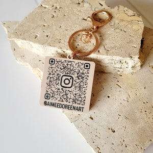 QR Code Keyrings - Etsy