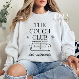 Cozy Couch Club Sweatshirt for Homebodies and Introverts | Joyful JOMO Vibes