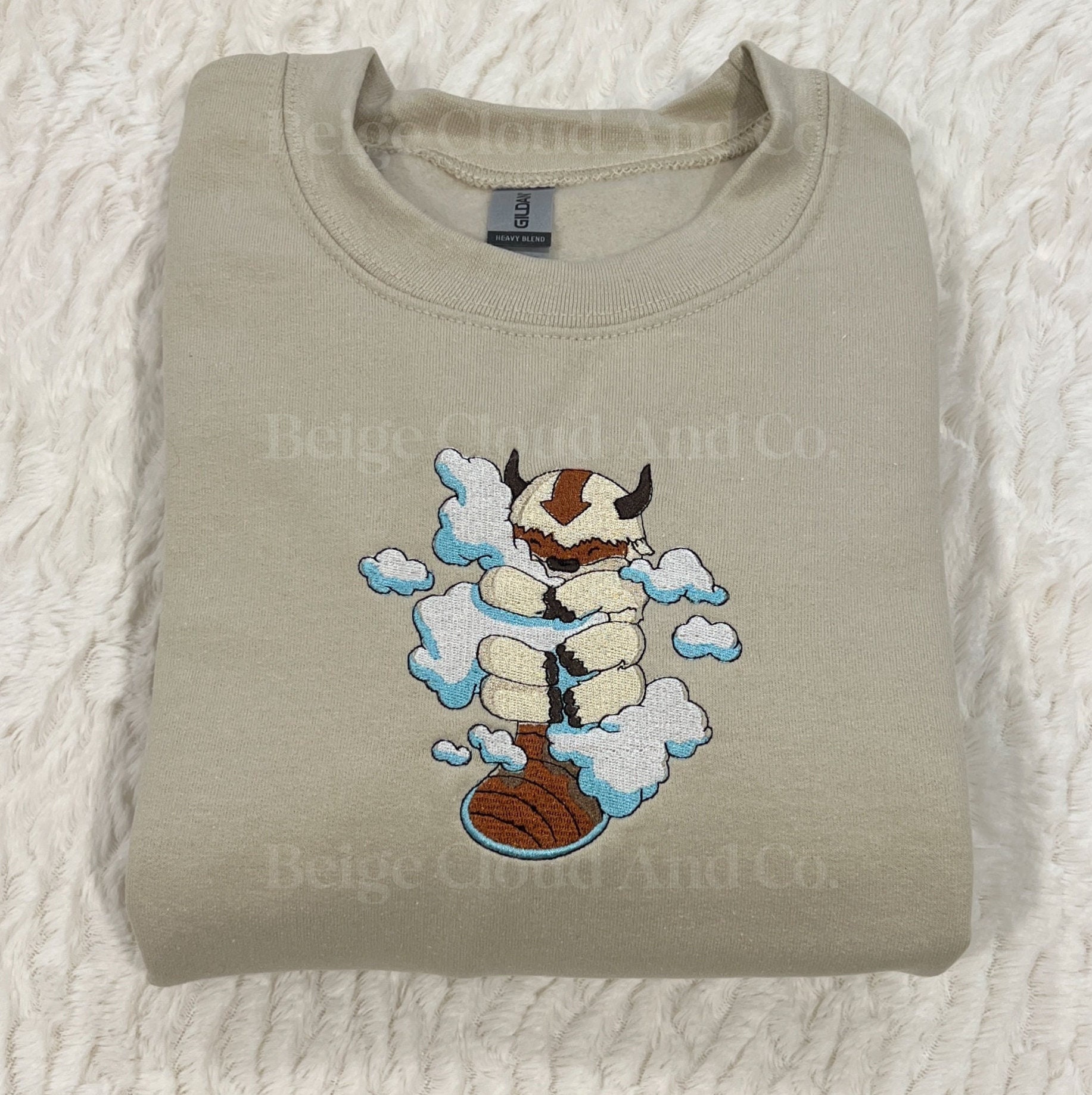 Appa Hugging The Clouds Embroidered Sweatshirt