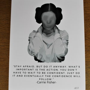 Digital Portrait Print- Carrie Fisher