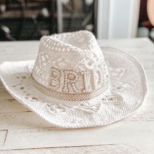 White Cowgirl Hat - Etsy