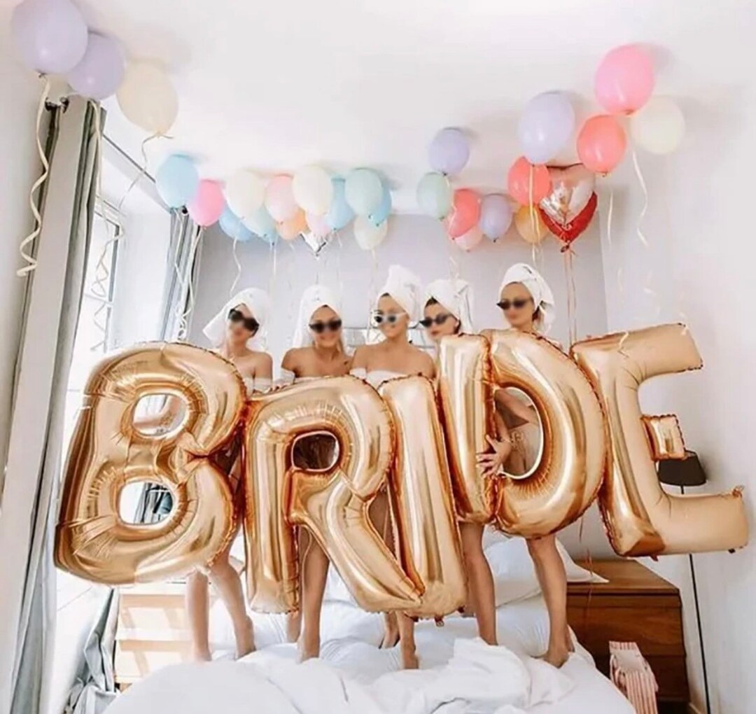 32inch Rose Gold Or Gold BRIDE Balloon Wedding Decorations Bride 32inch Rose Gold Or Gold BRIDE Balloon Wedding Decorations Bride