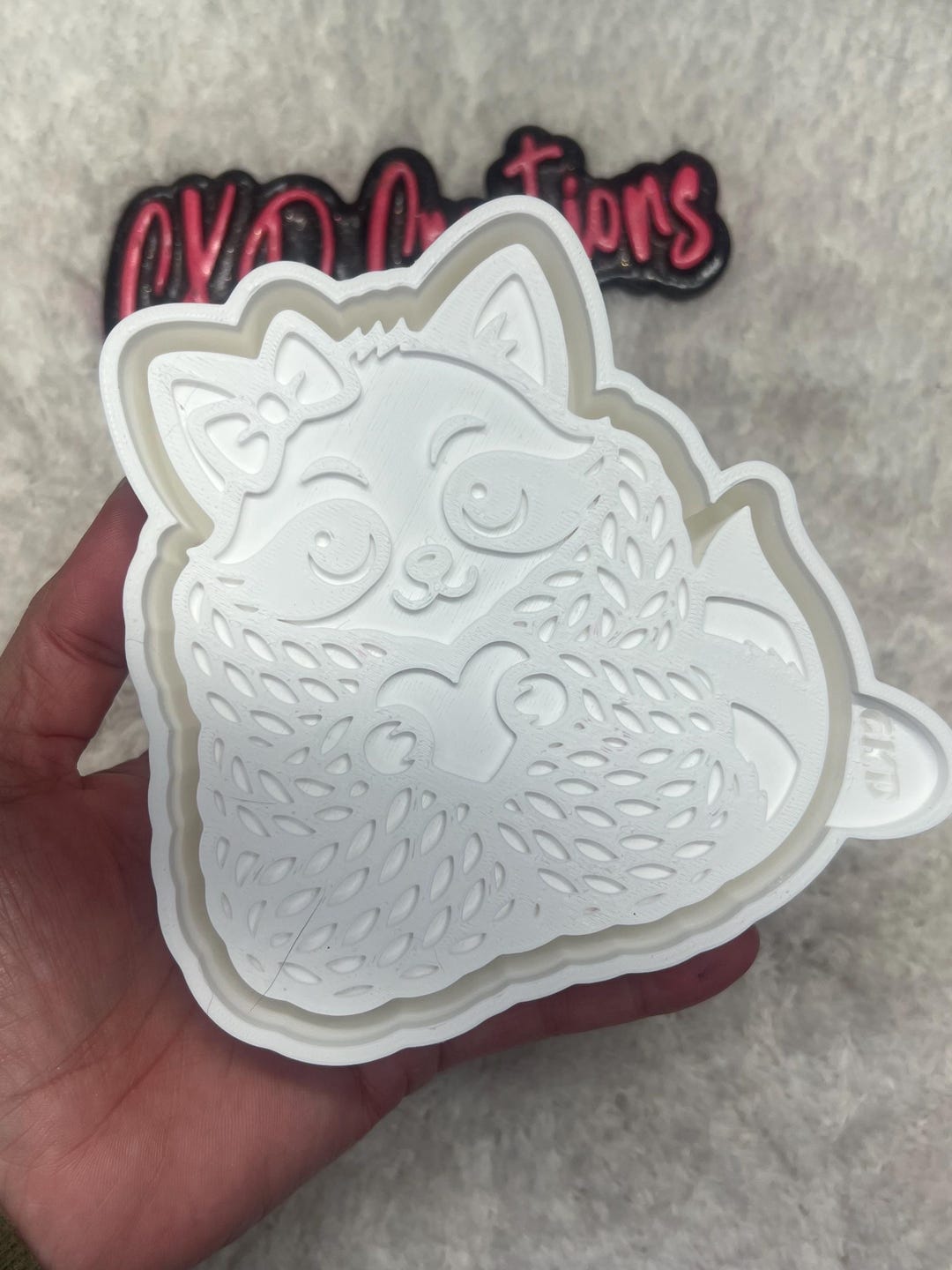 Fall Racoon Freshie Raccoon Wrapped in a Blanket Freshie Mold. Valentine Freshie Mold ...