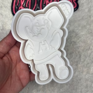 Elephant mold. Football mold. Mascot Silicone freshie mold! Alabama Freshie mold