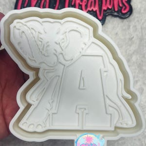 Elephant freshie mold. Alabama mold. Football mold. Silicone freshie mold! Freshie mold