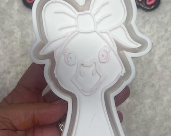 Goose with a bow freshie mold.  Car freshie mold! Goose Freshie mold