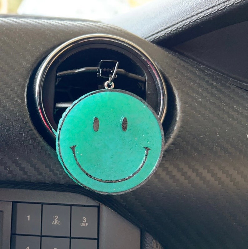 Smiley Face Vent Clip Freshies Etsy