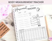 Body Measurement Tracker Printable| Weight Loss Chart | BMI | Weekly Weigh In | Weight Tracker | US Letter, A4, and A5 | INSTANT Download