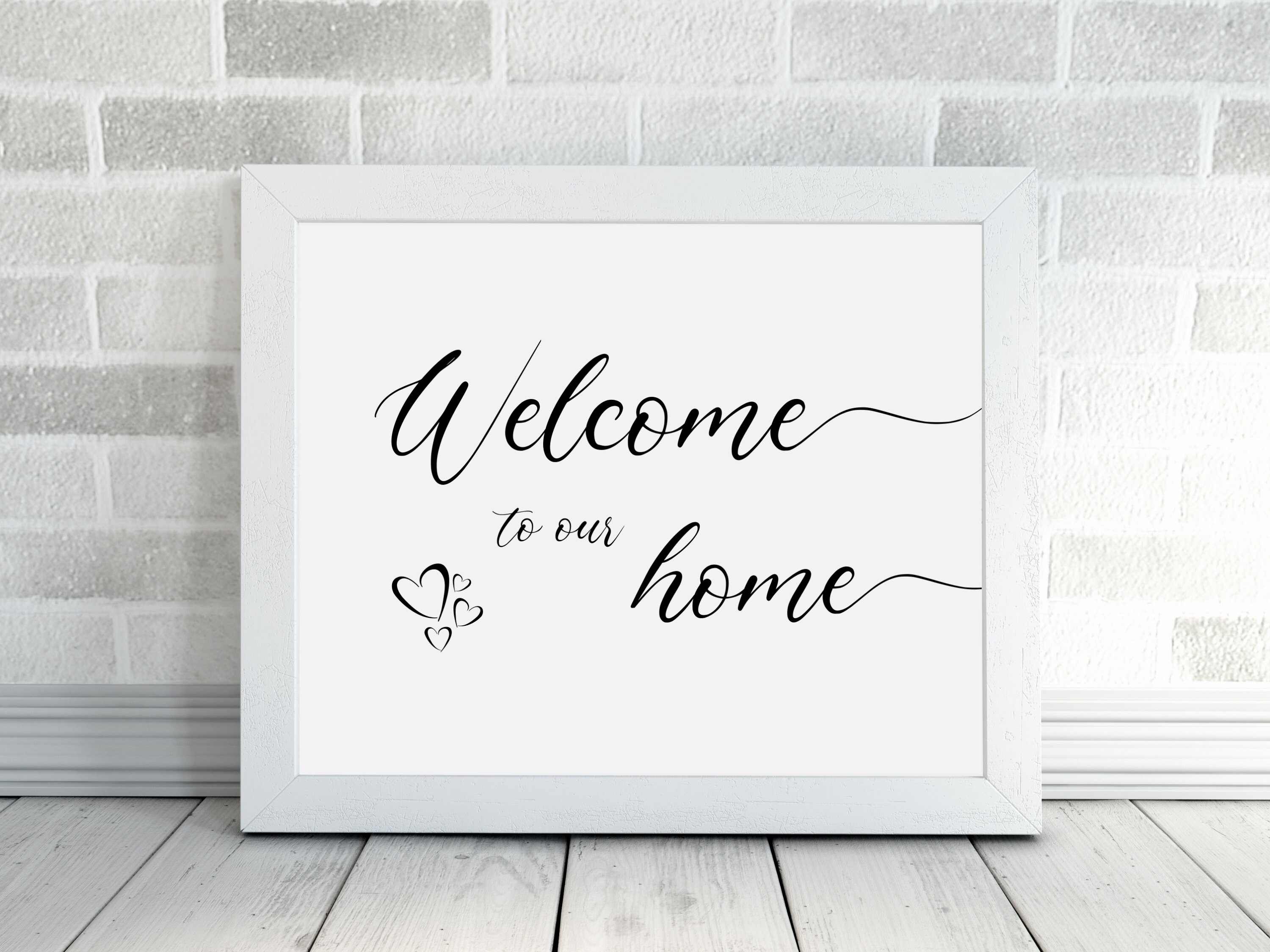Welcome to Our Home Sign | Wall Art Printable | Entryway Wall Decor ...