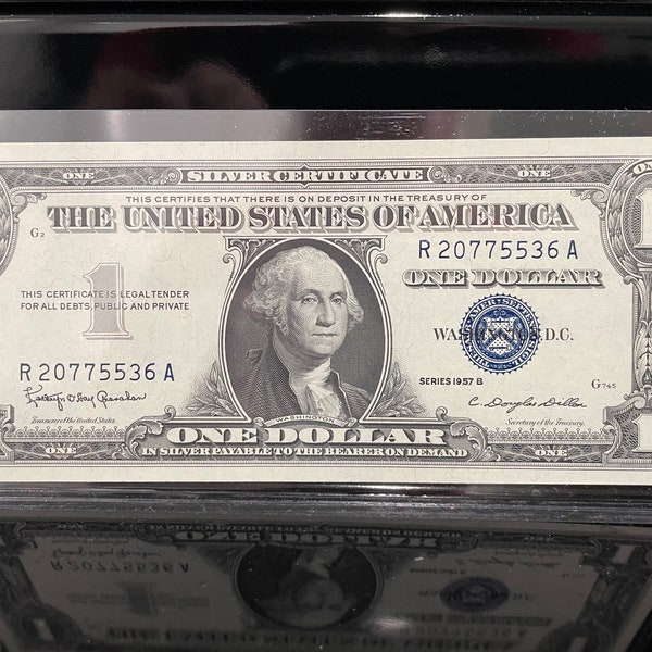 1957B 1.00(USD) One Dollar Silver Certificate (Choice Crisp Uncirculated)