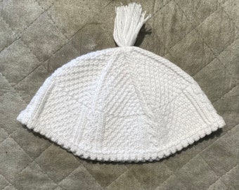 Yarmulke de Jerusalén hecho a mano / Kipá de Breslev / Kipá del Rabino Nahman - Hilo de algodón auténtico - hecho en Israel
