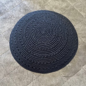Handcrafted Solid Color Knitted Kippahs - Available in a few colors ans sizes | Handmade kipa with High-Quality Cotton Yarn | Made in Israel